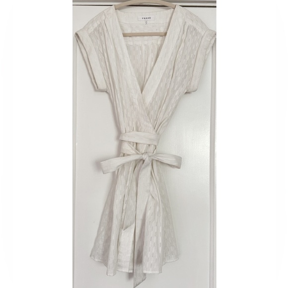 Frame Surplus Mini Dress Size Small Blanc White - Picture 3 of 7